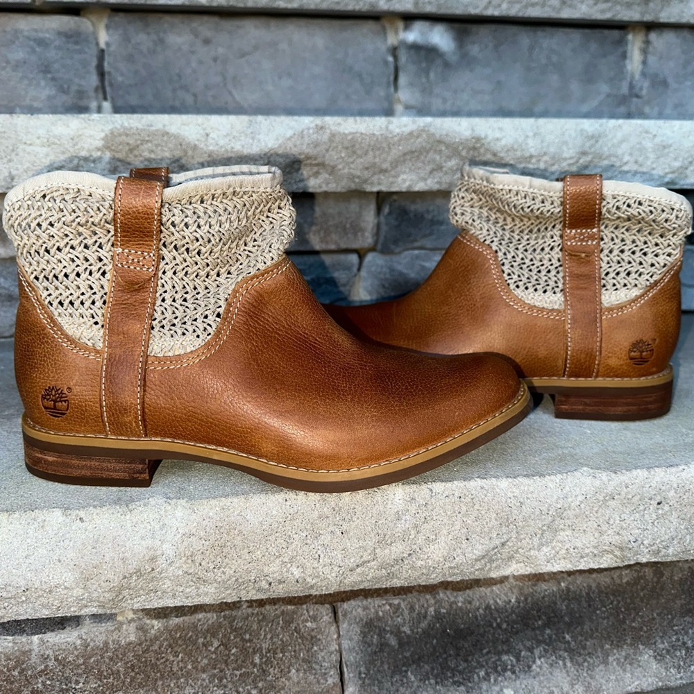 EUC Timberland Savin Hill crocheted women’s cutie booties